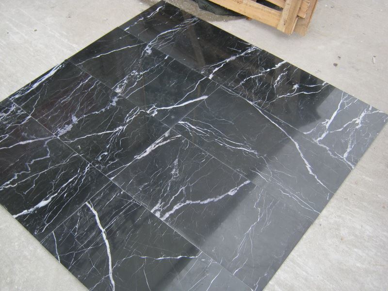black marble tile