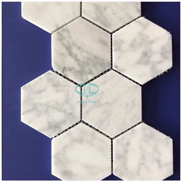 Carrara White Marble Mosiac Tiles