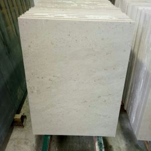 Tíleanna Travertine Bán Airgid