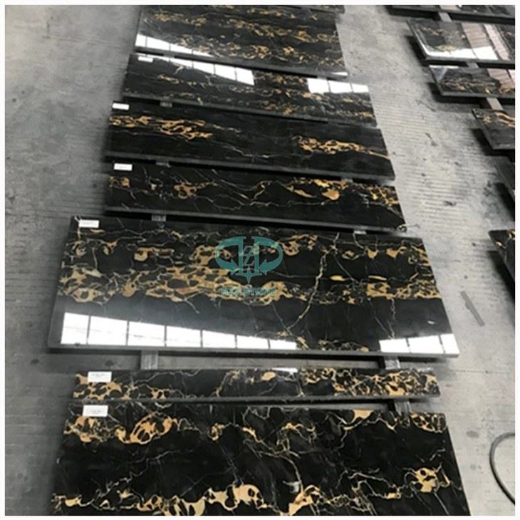Nero Portoro Marble Tiles