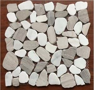 Mósáicí Pebble Measctha